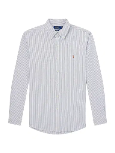 Polo Ralph Lauren Logo-Embroidered Striped Cotton Shirt - Men | Thumbnail 1 Polo Ralph Lauren Logo-Embroidered Striped Cotton Shirt - Men | Thumbnail 1