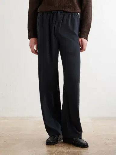 Saman Amel Straight-Leg Silk Trousers - Men | Thumbnail 3 Saman Amel Straight-Leg Silk Trousers - Men | Thumbnail 3