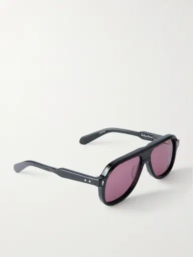 Jacques Marie Mage Rocky Mountain Featherbed Teewinot Aviator-Style Acetate Sunglasses - Men | Thumbnail 4