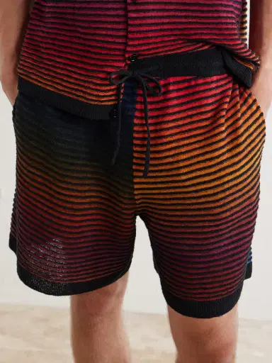 Loewe Paula's Ibiza Straight-Leg Striped Cotton-Blend Shorts - Men | Thumbnail 5 Loewe Paula's Ibiza Straight-Leg Striped Cotton-Blend Shorts - Men | Thumbnail 5