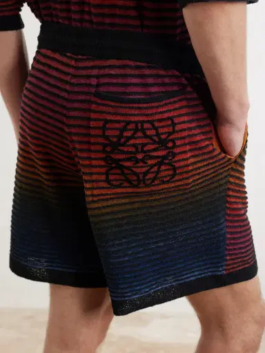 Loewe Paula's Ibiza Straight-Leg Striped Cotton-Blend Shorts - Men | Thumbnail 6 Loewe Paula's Ibiza Straight-Leg Striped Cotton-Blend Shorts - Men | Thumbnail 6