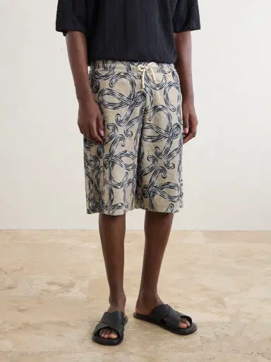 Loewe Paula's Ibiza Straight-Leg Printed Cotton-Blend Shorts - Men | Thumbnail 3 Loewe Paula's Ibiza Straight-Leg Printed Cotton-Blend Shorts - Men | Thumbnail 3