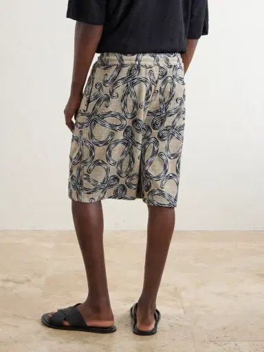 Loewe Paula's Ibiza Straight-Leg Printed Cotton-Blend Shorts - Men | Thumbnail 4 Loewe Paula's Ibiza Straight-Leg Printed Cotton-Blend Shorts - Men | Thumbnail 4