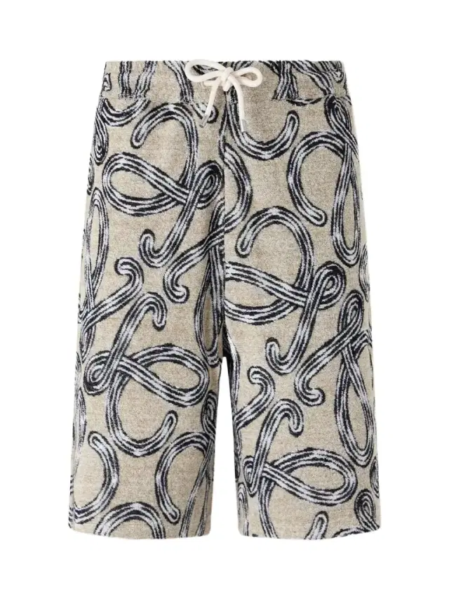 Loewe Paula's Ibiza Straight-Leg Printed Cotton-Blend Shorts - Men
