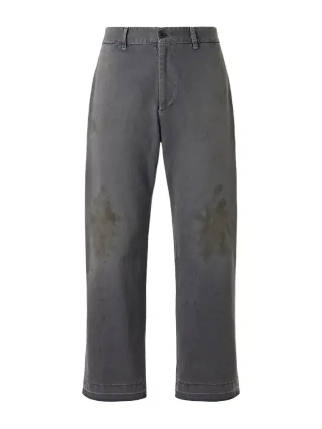 Antique Work Straight-Leg Distressed Cotton Trousers - Men