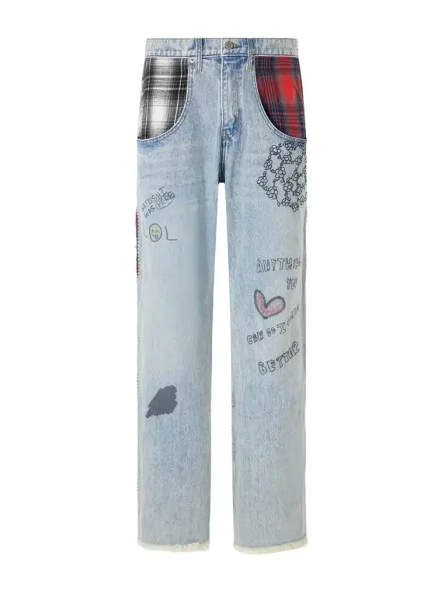 Satoshi Nakamoto Nessa Wide-Leg Printed Embellished Jeans - Men