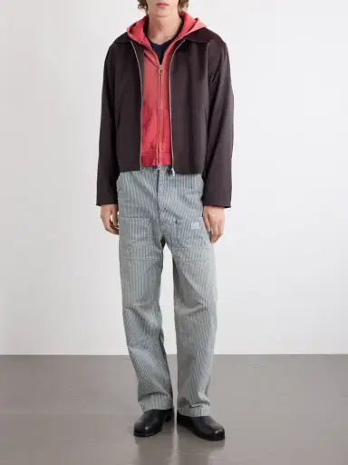 KAPITAL Liberty Hickoree Lumber Straight-Leg Striped Cotton-Canvas Trousers - Men | Thumbnail 2