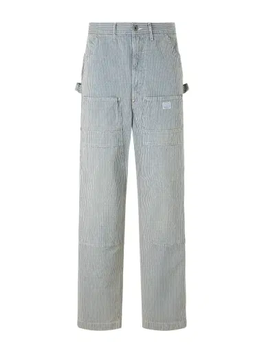 KAPITAL Liberty Hickoree Lumber Straight-Leg Striped Cotton-Canvas Trousers - Men | Thumbnail 1
