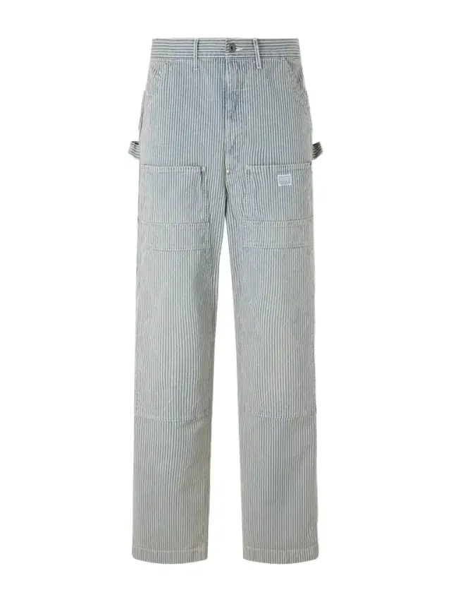 KAPITAL Liberty Hickoree Lumber Straight-Leg Striped Cotton-Canvas Trousers - Men