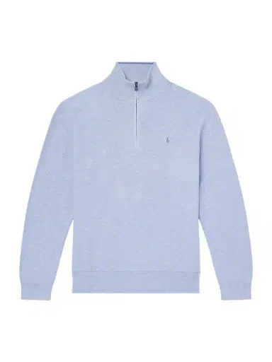 Polo Ralph Lauren Logo-Embroidered Cotton Half-Zip Sweater - Men | Thumbnail 1 Polo Ralph Lauren Logo-Embroidered Cotton Half-Zip Sweater - Men | Thumbnail 1
