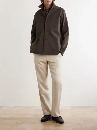 Massimo Alba Florida Cotton-Blend Moleskin Overshirt - Men | Thumbnail 2 Massimo Alba Florida Cotton-Blend Moleskin Overshirt - Men | Thumbnail 2