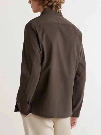 Massimo Alba Florida Cotton-Blend Moleskin Overshirt - Men | Thumbnail 4 Massimo Alba Florida Cotton-Blend Moleskin Overshirt - Men | Thumbnail 4