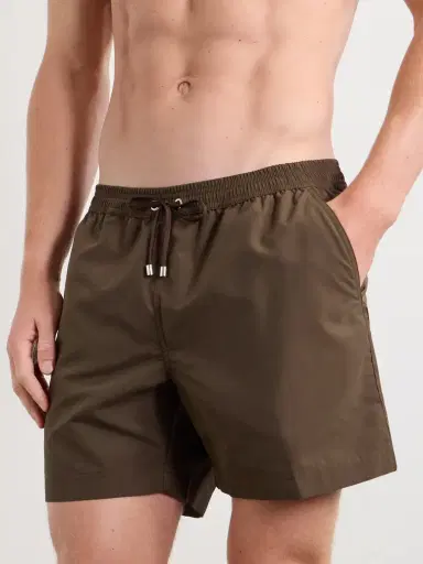 Sunspel Drawstring Straight-Leg Swim Shorts - Men | Thumbnail 2