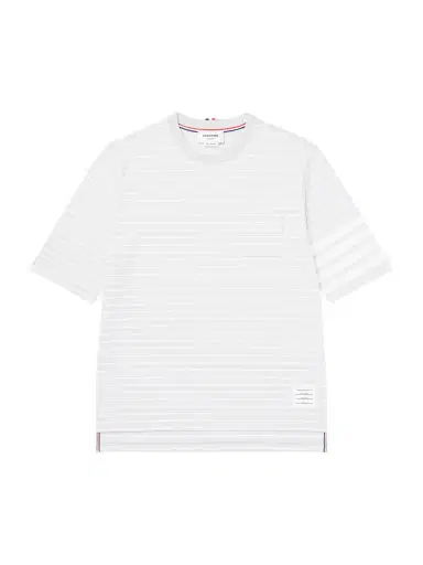 Thom Browne Striped Cotton Jersey T-Shirt - Men | Thumbnail 1