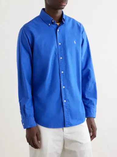 Polo Ralph Lauren Logo-Embroidered Cotton Shirt - Men | Thumbnail 3 Polo Ralph Lauren Logo-Embroidered Cotton Shirt - Men | Thumbnail 3