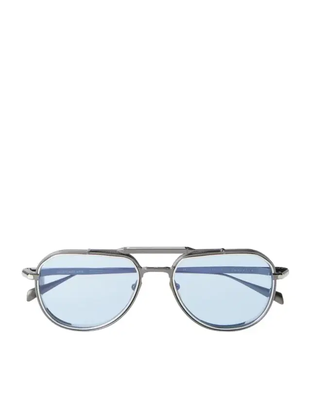 Jacques Marie Mage Commander Aviator-Style Titanium Sunglasses - Men
