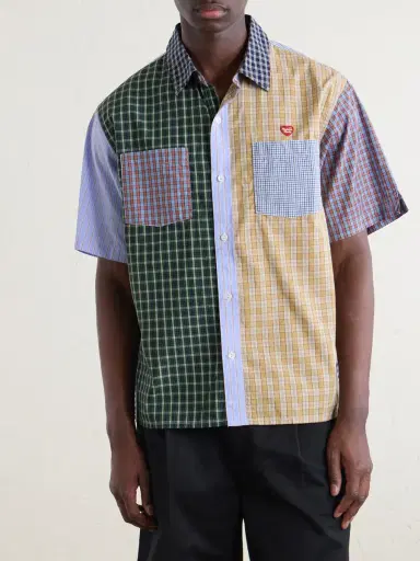 Human Made Logo-Appliquéd Checked Cotton Shirt - Men | Thumbnail 3 Human Made Logo-Appliquéd Checked Cotton Shirt - Men | Thumbnail 3