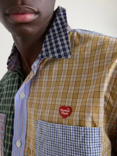 Human Made Logo-Appliquéd Checked Cotton Shirt - Men | Thumbnail 5 Human Made Logo-Appliquéd Checked Cotton Shirt - Men | Thumbnail 5