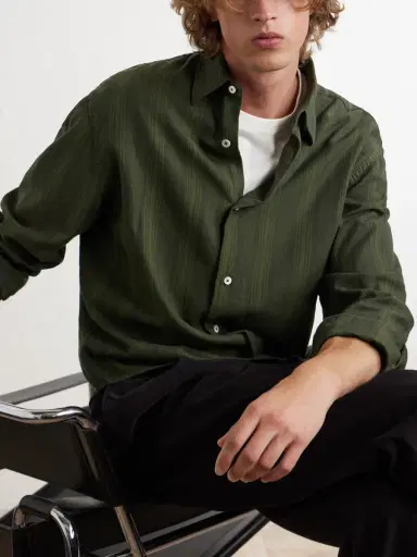 Massimo Alba Cotton Overshirt - Men | Thumbnail 5