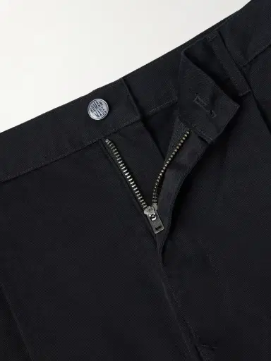 Human Made Skater Straight-Leg Logo-Detailed Pleated Twill Shorts - Men | Thumbnail 6