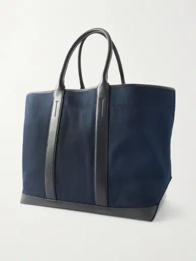 Tom Ford Leather-Trimmed Canvas Weekend Bag - Men | Thumbnail 4