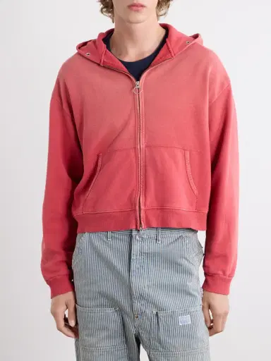 KAPITAL Distressed Cotton-Jersey Zip-Up Hoodie - Men | Thumbnail 3 KAPITAL Distressed Cotton-Jersey Zip-Up Hoodie - Men | Thumbnail 3