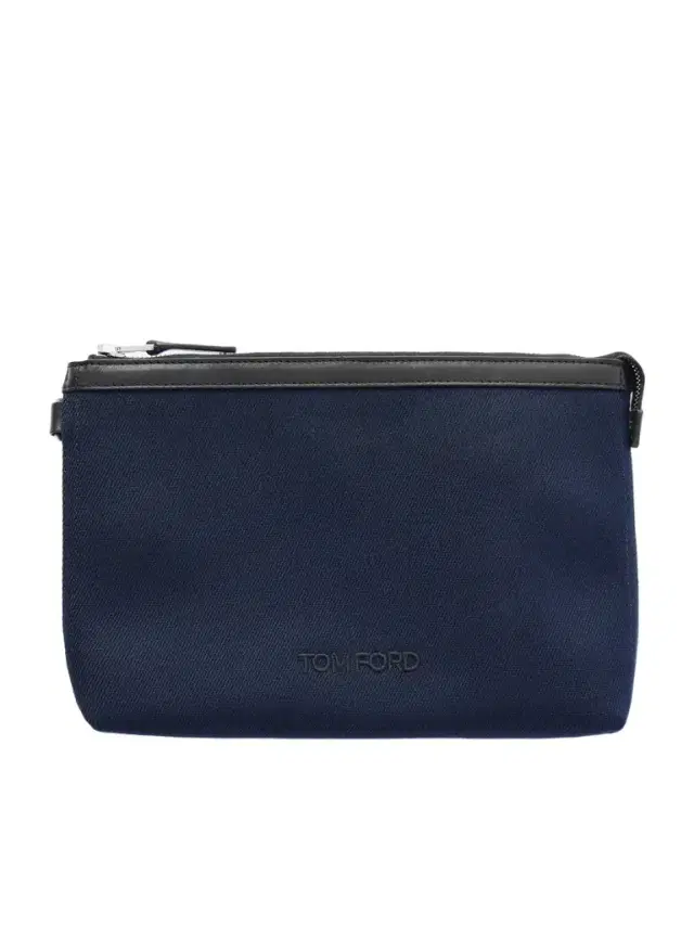 Tom Ford Leather-Trimmed Canvas Pouch - Men