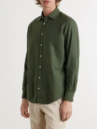 Massimo Alba Genova Cotton-Chambray Shirt - Men | Thumbnail 3 Massimo Alba Genova Cotton-Chambray Shirt - Men | Thumbnail 3