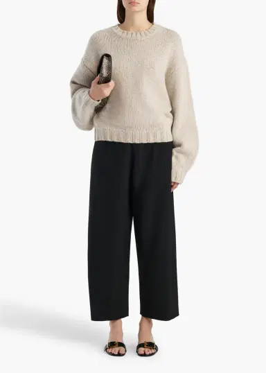 Khaite Roma Pant In Black Wool | Thumbnail 2 Khaite Roma Pant In Black Wool | Thumbnail 2