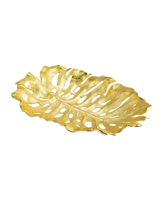 Michael Aram Golden Monstera Centerpiece