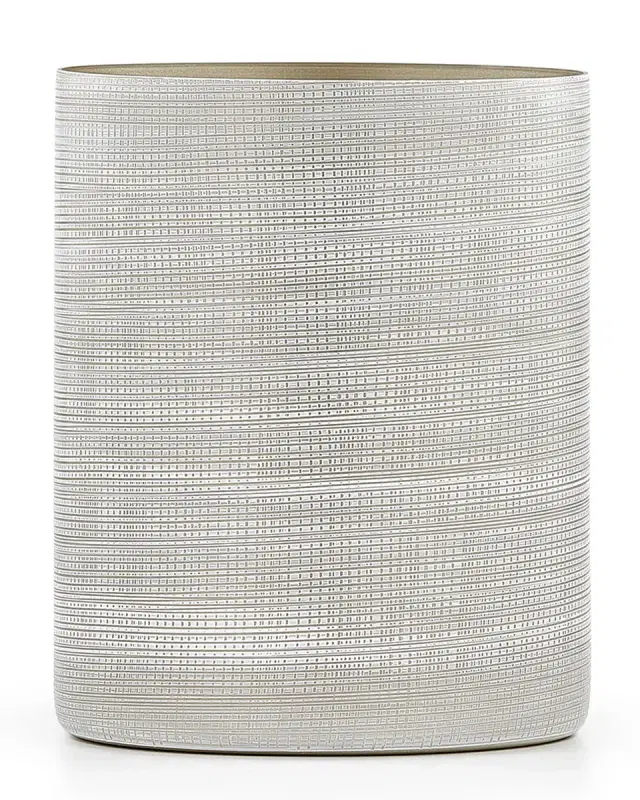 Labrazel Woven Wastebasket, Platinum