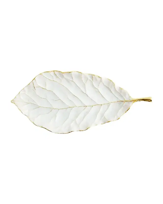 Michael Aram Winter Leaves Magnolia Dish