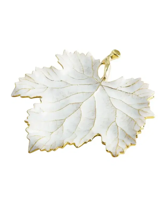 Michael Aram Winter Leaves Grape Leaf Dish