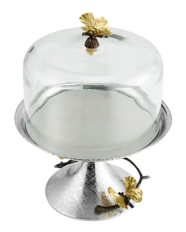 Michael Aram Butterfly Ginkgo Pastry Dish with Dome
