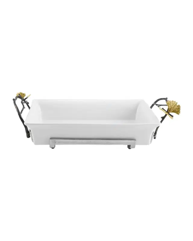 Michael Aram Butterfly Ginkgo 2-Quart Casserole Dish
