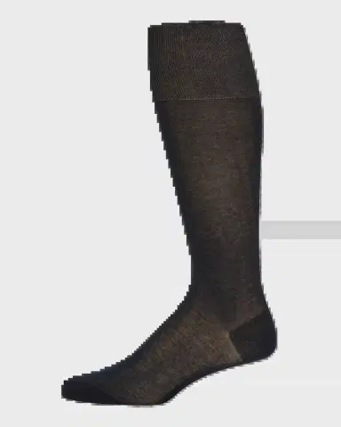 Bresciani Men's Knit Over-Calf Socks | Thumbnail 2