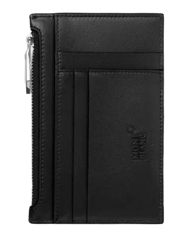 Montblanc Men's Meisterstück Pocket Holder Leather Zip Card Holder | Thumbnail 1 Montblanc Men's Meisterstück Pocket Holder Leather Zip Card Holder | Thumbnail 1