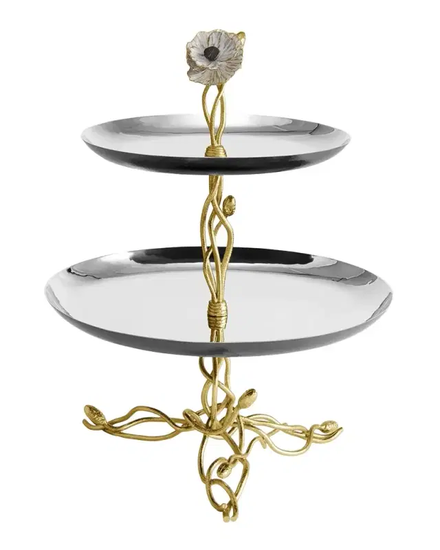 Michael Aram Anemone Two-Tier Etagere