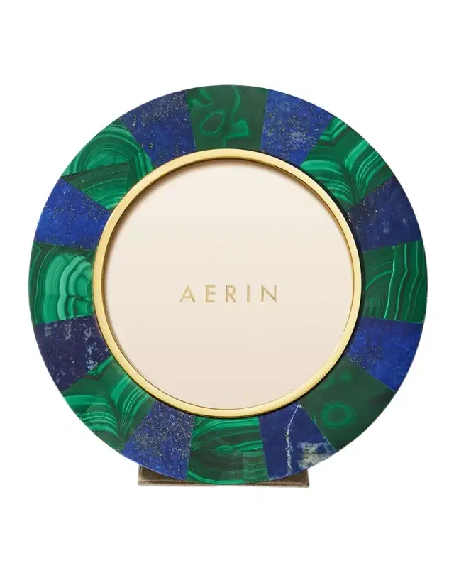 AERIN Cassiel Mosiac Round Picture Frame, 6"
