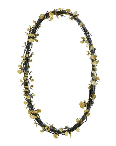 Michael Aram Butterfly Ginkgo Oval Wall Mirror - 39" | Thumbnail 1