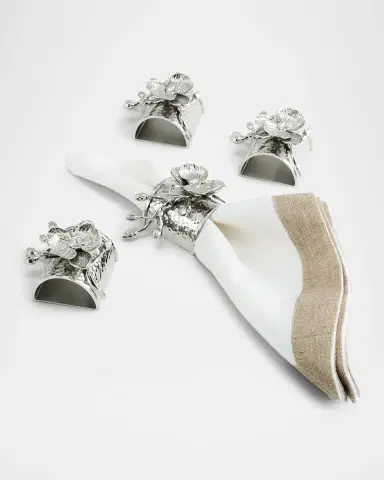 Michael Aram White Orchid Napkin Rings, Set of 4 | Thumbnail 2 Michael Aram White Orchid Napkin Rings, Set of 4 | Thumbnail 2