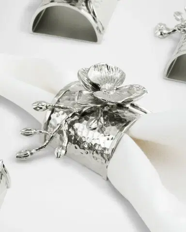 Michael Aram White Orchid Napkin Rings, Set of 4 | Thumbnail 3 Michael Aram White Orchid Napkin Rings, Set of 4 | Thumbnail 3