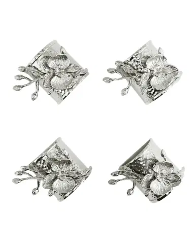 Michael Aram White Orchid Napkin Rings, Set of 4 | Thumbnail 1 Michael Aram White Orchid Napkin Rings, Set of 4 | Thumbnail 1