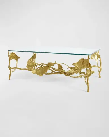Michael Aram Golden Ginkgo Coffee Table | Thumbnail 2 Michael Aram Golden Ginkgo Coffee Table | Thumbnail 2