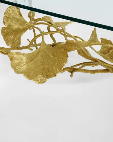 Michael Aram Golden Ginkgo Coffee Table | Thumbnail 4 Michael Aram Golden Ginkgo Coffee Table | Thumbnail 4