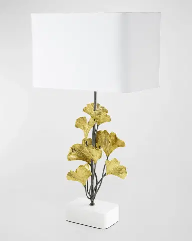 Michael Aram Golden Ginkgo Table Lamp, 27" | Thumbnail 2