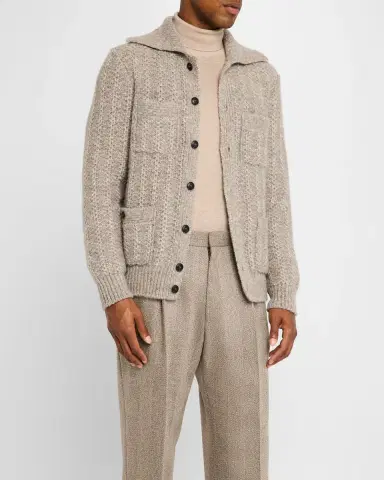 Giorgio Armani Men's 4-Pocket Cardigan Jacket | Thumbnail 3