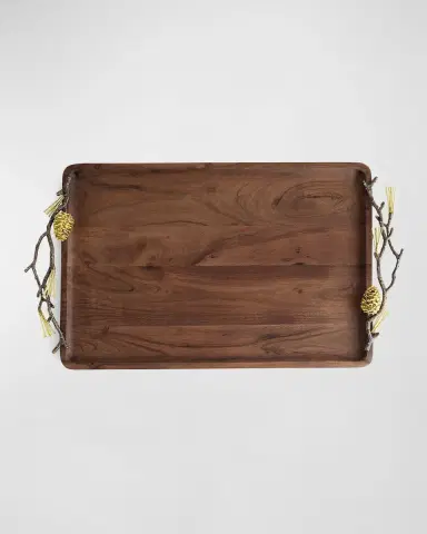 Michael Aram Pine Cone Medium Wood Tray | Thumbnail 3