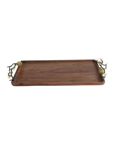 Michael Aram Pine Cone Medium Wood Tray | Thumbnail 1