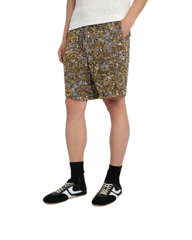 Dries Van Noten Men's Destin Mixed Leather Retro Sneakers | Thumbnail 1 Dries Van Noten Men's Destin Mixed Leather Retro Sneakers | Thumbnail 1